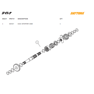 Kick delar Daytona ANIMA®150/190 (4 VALVES)