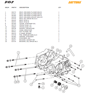 Motorblock delar Daytona ANIMA®150/190 (4 VALVES)